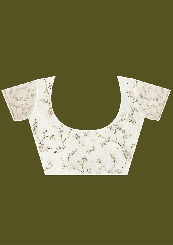 Off_White_Stonework_Gold_Tissue_Saree