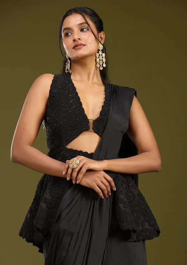 Black_Threadwork_Satin_Saree