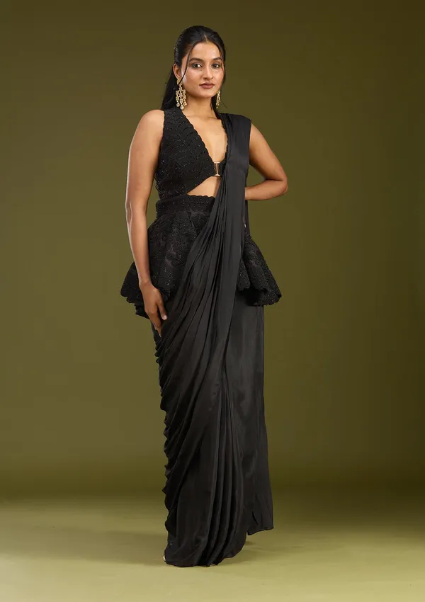 Black_Threadwork_Satin_Saree