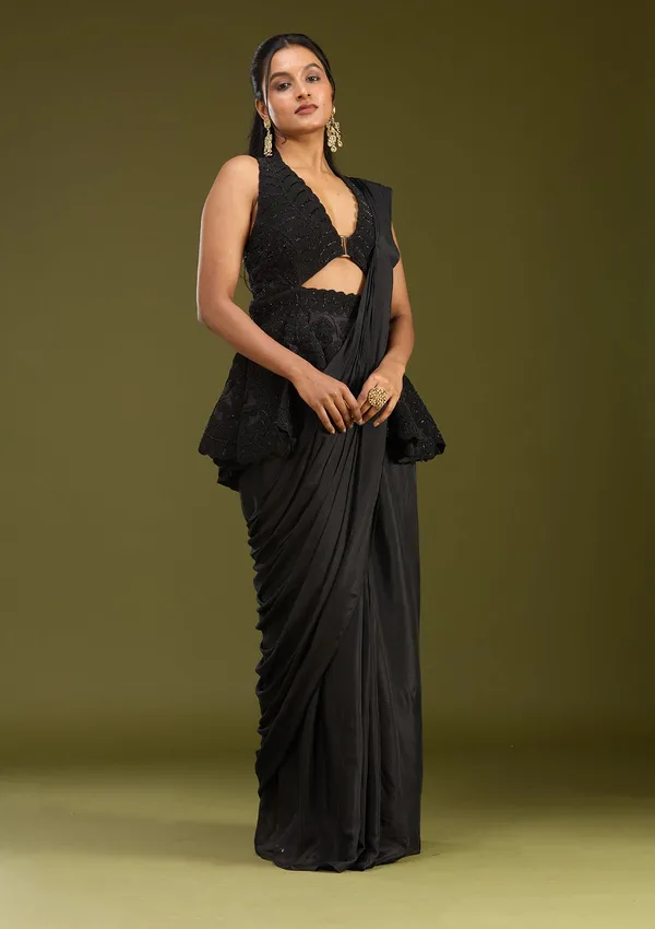 Black_Threadwork_Satin_Saree