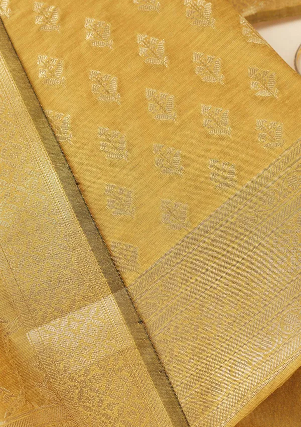 Mustard_Zariwork_Gold_Silk_Unstitched_Salwar_Suit