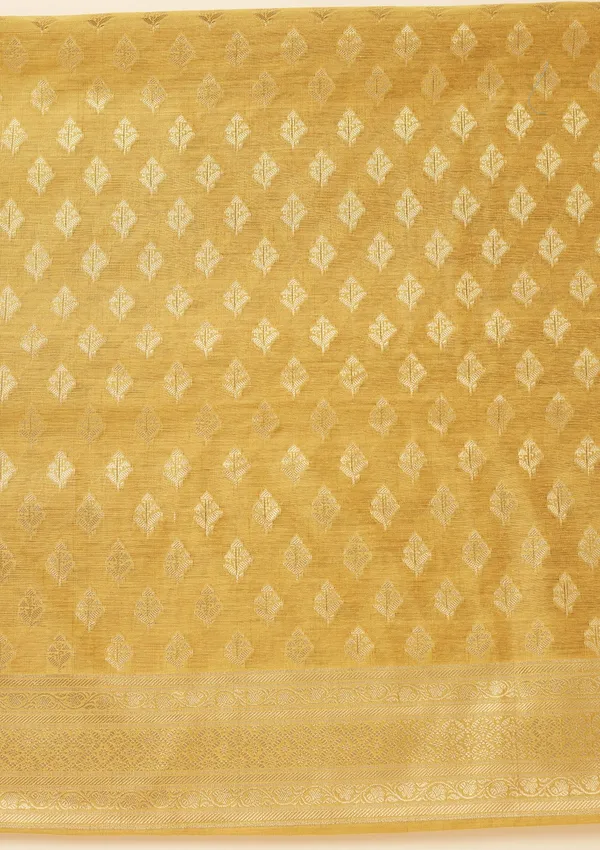 Mustard_Zariwork_Gold_Silk_Unstitched_Salwar_Suit