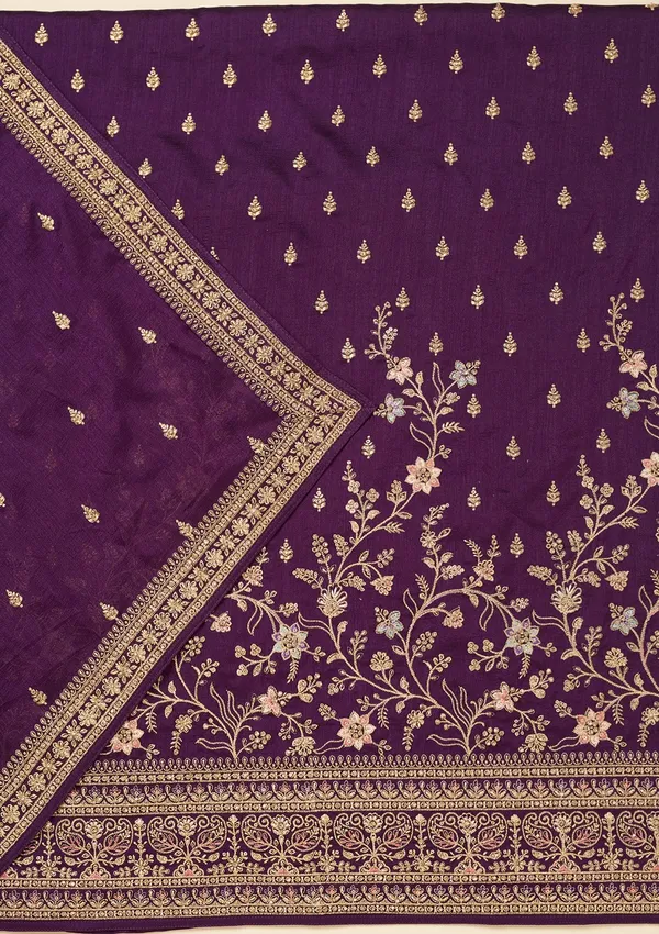 Purple_Cording_Soft_Raw_Silk_Unstitched_Salwar_Suit