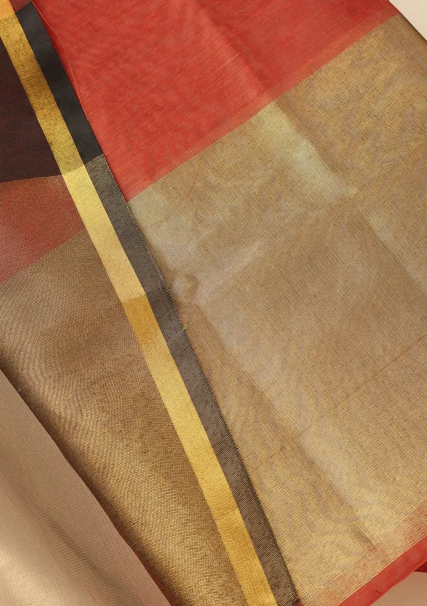 Rust_Zariwork_Gold_Tissue_Unstitched_Salwar_Suit