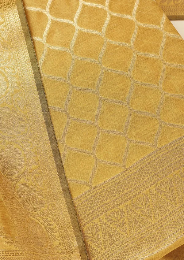 Lime_Green_Zariwork_Gold_Silk_Unstitched_Salwar_Suit