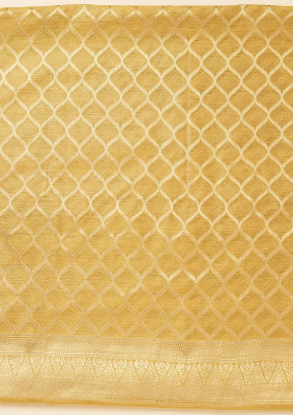 Lime_Green_Zariwork_Gold_Silk_Unstitched_Salwar_Suit
