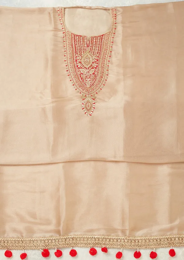 Beige_Zariwork_Gold_Tissue_Unstitched_Salwar_Suit
