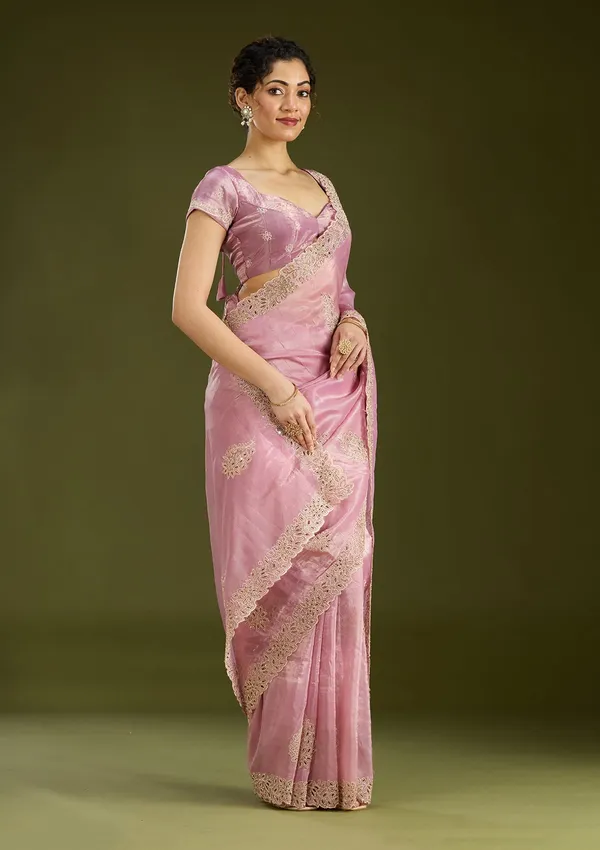 Pink_Cutwork_Tissue_Saree