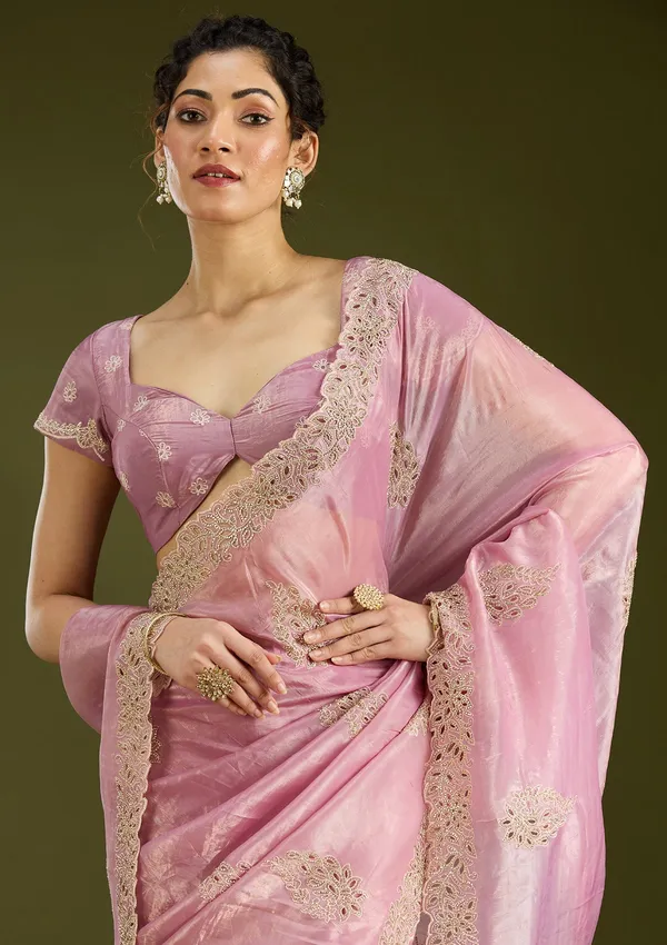 Pink_Cutwork_Tissue_Saree