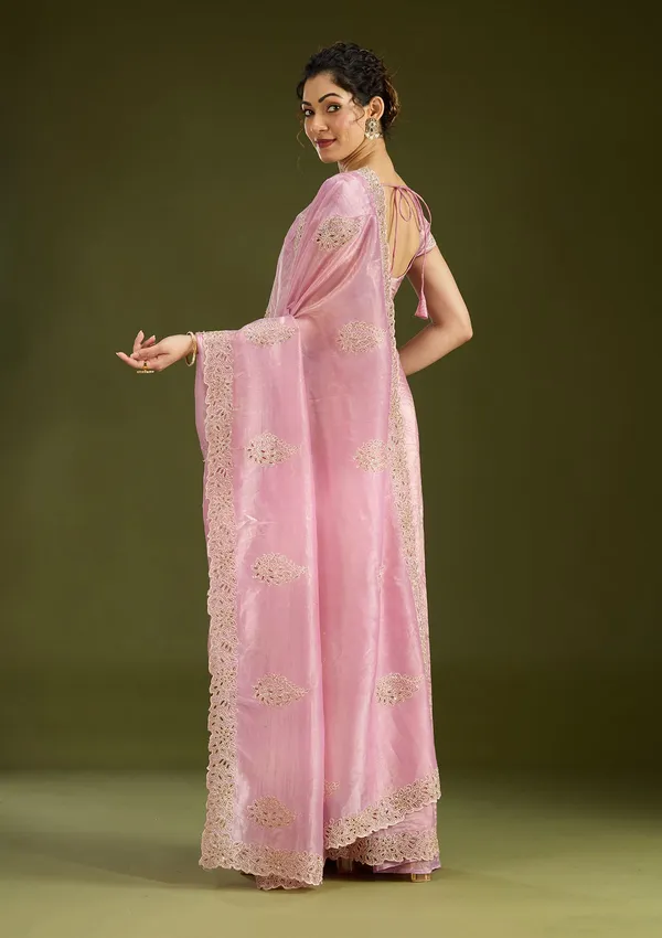 Pink_Cutwork_Tissue_Saree