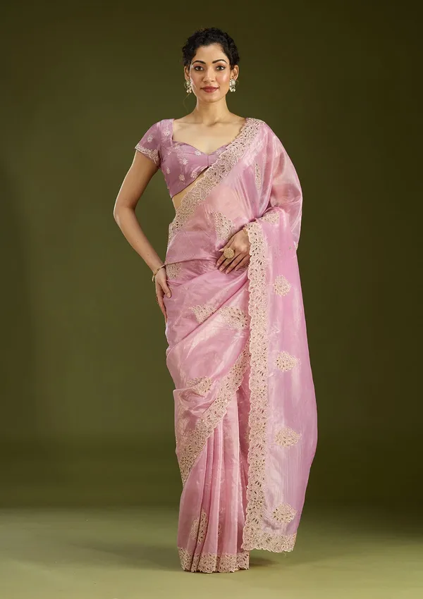 Pink_Cutwork_Tissue_Saree