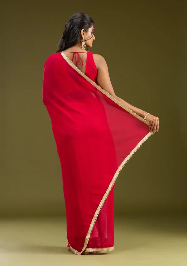 Rani_Pink_Cutwork_Tissue_Saree