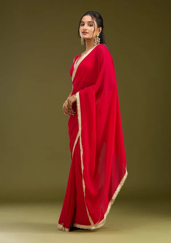 Rani_Pink_Cutwork_Tissue_Saree