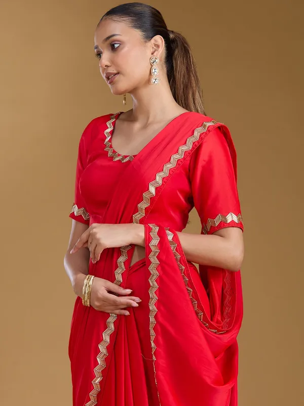 Red_Ariwork_Satin_Saree