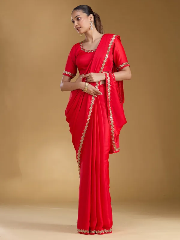 Red_Ariwork_Satin_Saree