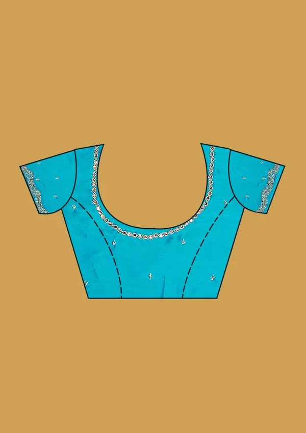 Blue_Cutwork_Tissue_Saree