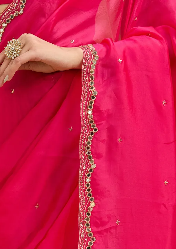 Rani_Pink_Cutwork_Tissue_Saree