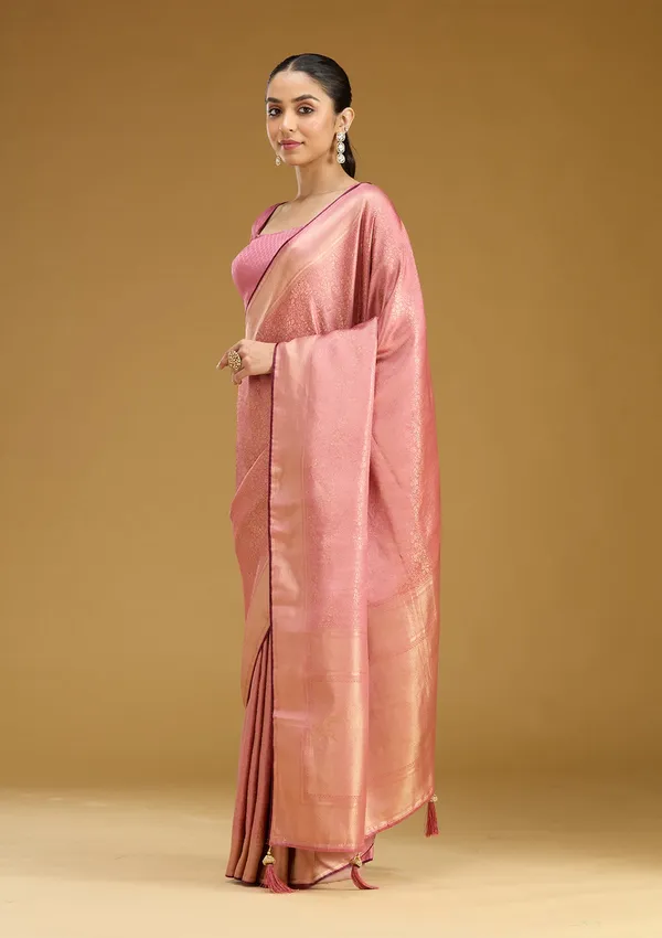 Onion_Pink_Zariwork_Art_Silk_Saree