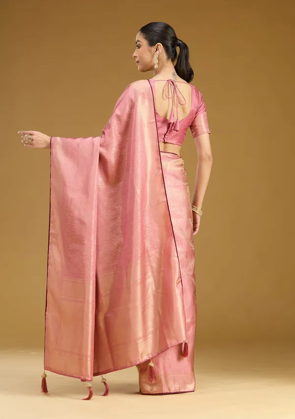 Onion_Pink_Zariwork_Art_Silk_Saree