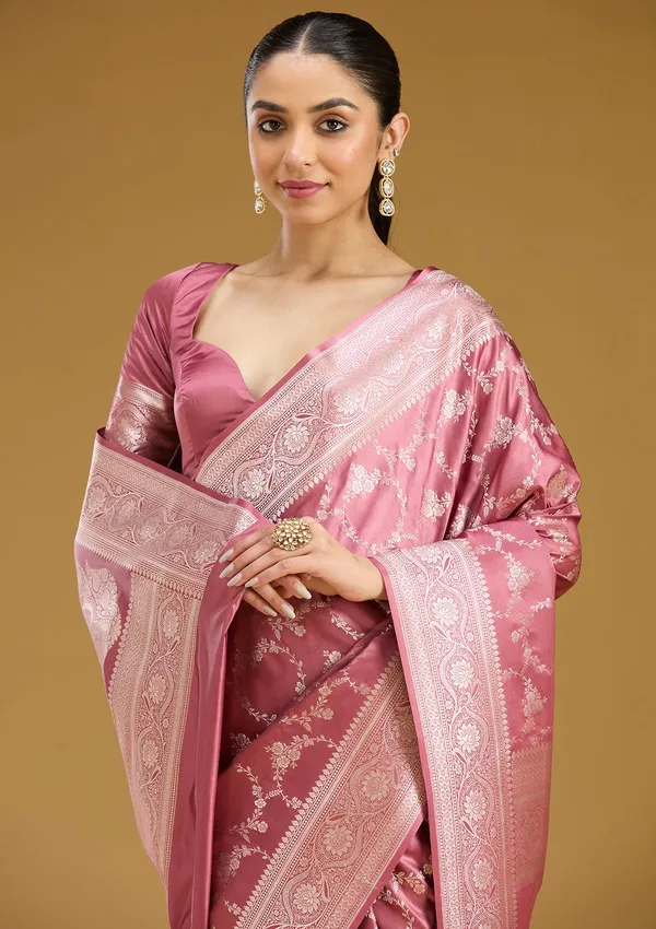 Mauve_Zariwork_Gold_Art_Silk_Saree