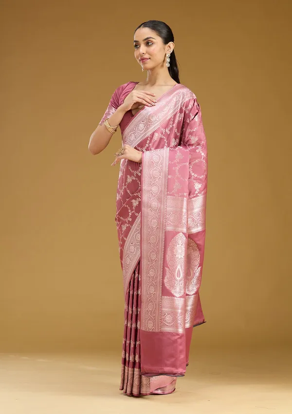 Mauve_Zariwork_Gold_Art_Silk_Saree