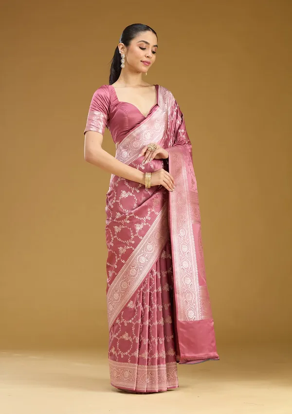 Mauve_Zariwork_Gold_Art_Silk_Saree