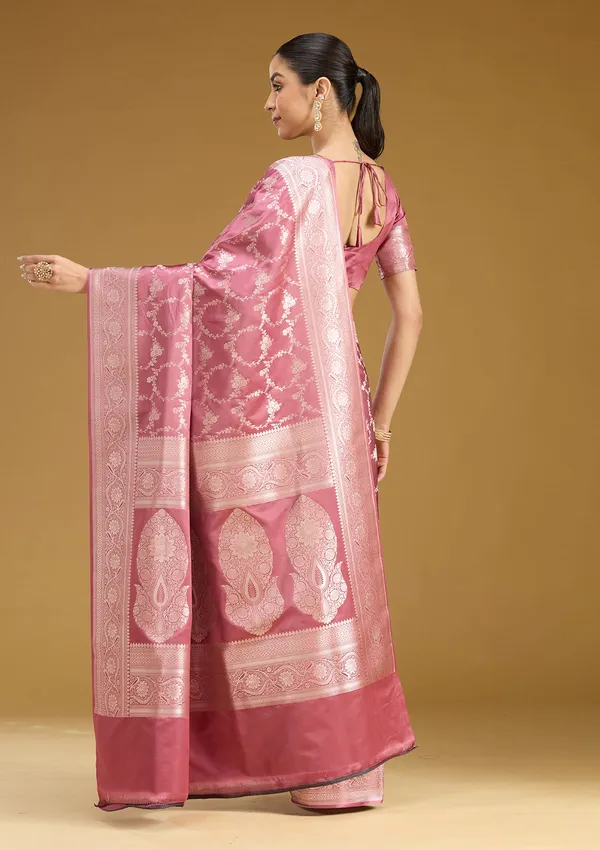 Mauve_Zariwork_Gold_Art_Silk_Saree