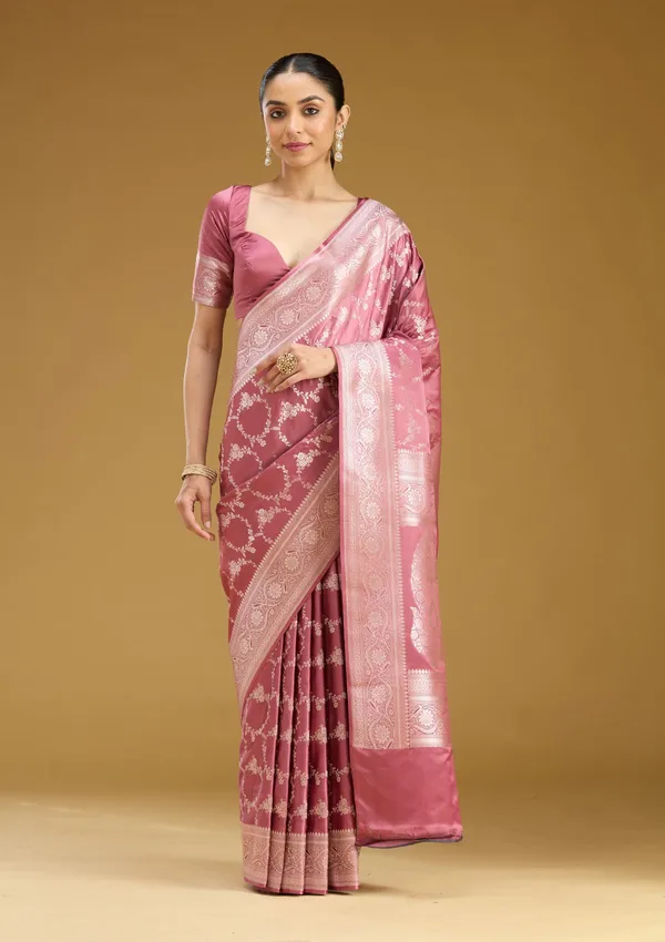 Mauve_Zariwork_Gold_Art_Silk_Saree