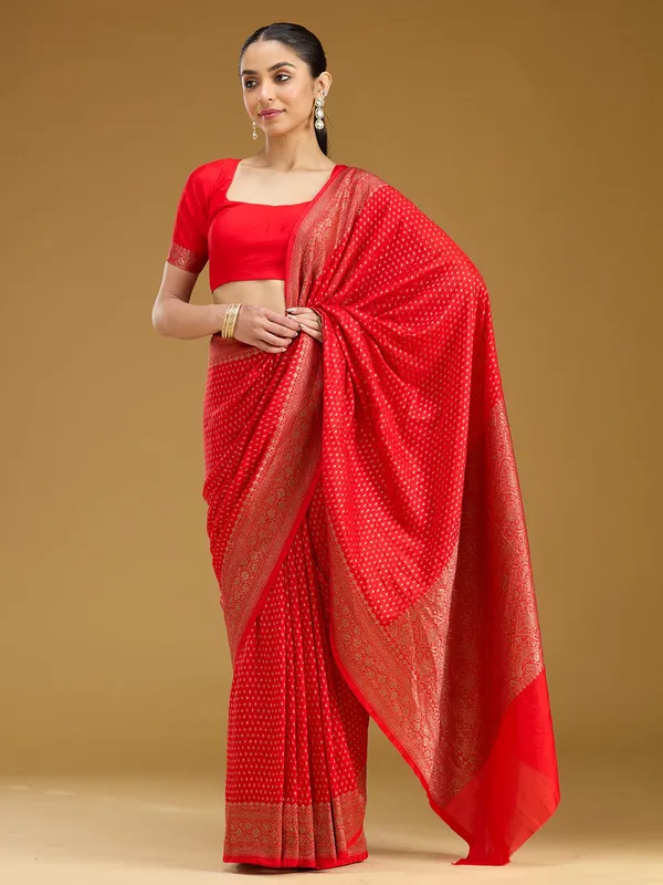 Red_Zariwork_Gold_Silk_Saree