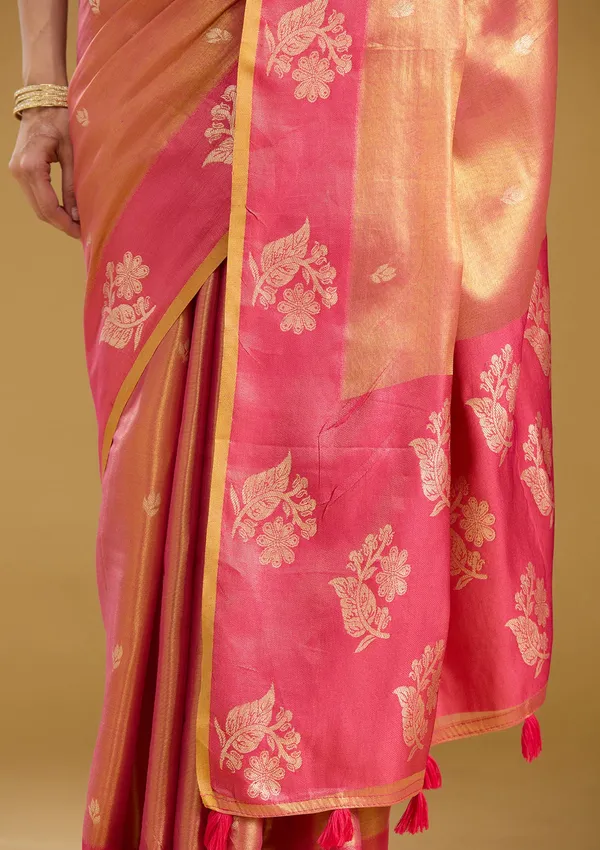 Onion_Pink_Zariwork_Gold_Silk_Saree