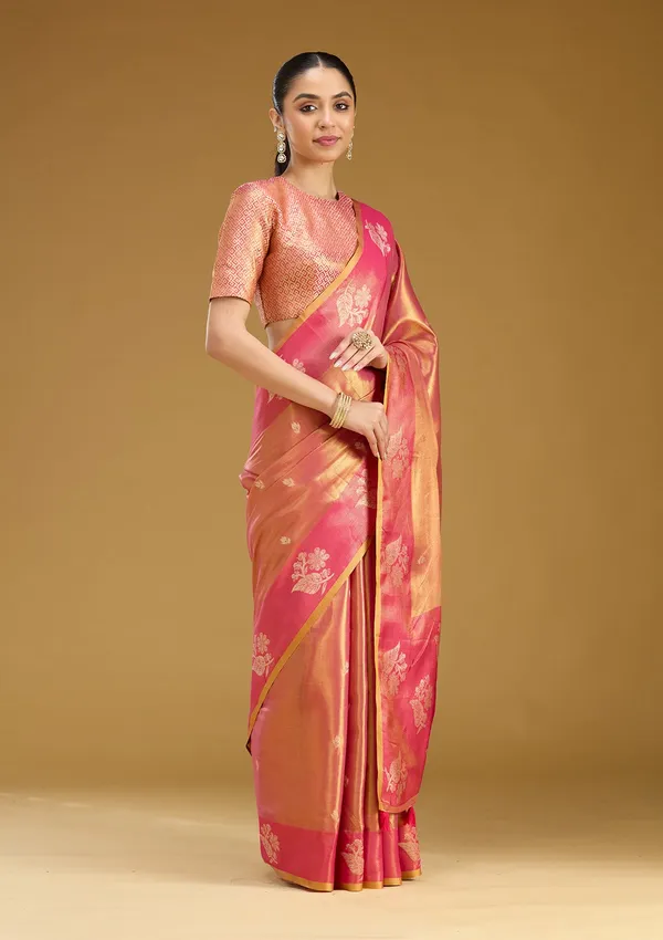 Onion_Pink_Zariwork_Gold_Silk_Saree