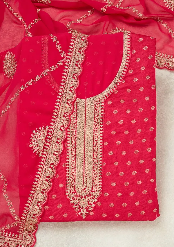 Pink_Zariwork_Gold_Chanderi_Unstitched_Salwar_Suit