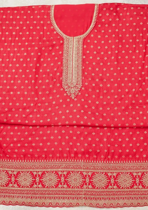Magenta_Pink_Zariwork_Gold_Chanderi_Unstitched_Salwar_Suit