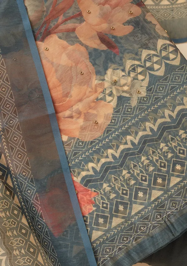 Dark_Grey_Zariwork_Gold_Chanderi_Unstitched_Salwar_Suit