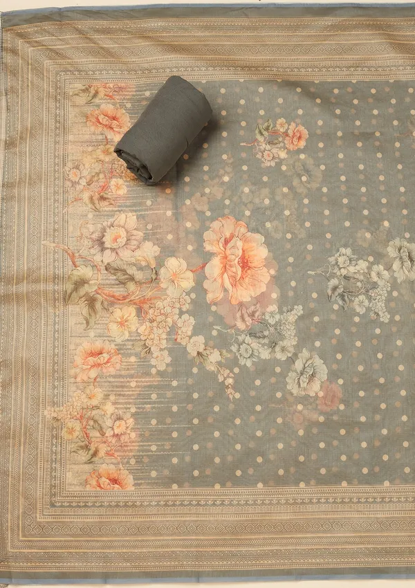 Light_Grey_Zariwork_Gold_Chanderi_Unstitched_Salwar_Suit