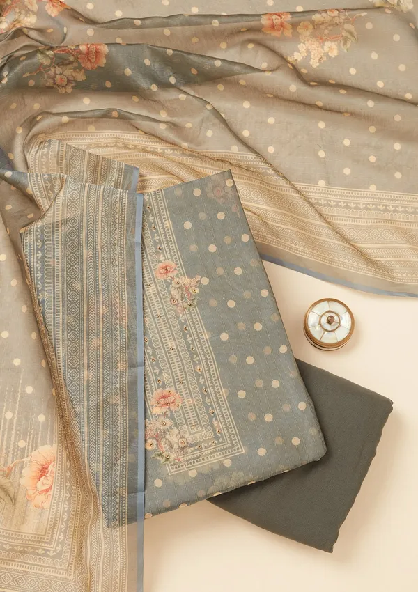 Light_Grey_Zariwork_Gold_Chanderi_Unstitched_Salwar_Suit