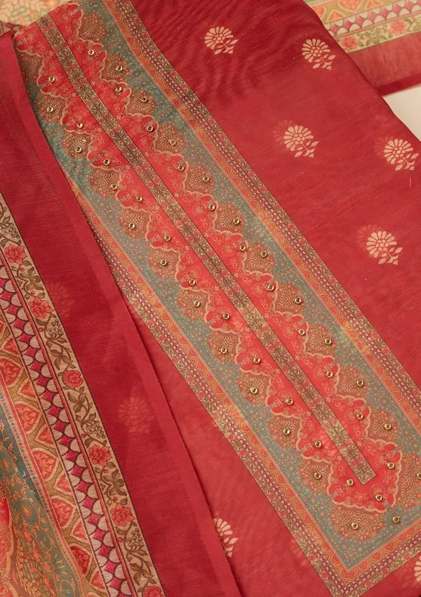 Red_Zariwork_Gold_Chanderi_Unstitched_Salwar_Suit