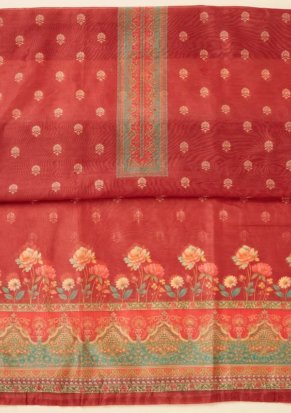 Red_Zariwork_Gold_Chanderi_Unstitched_Salwar_Suit