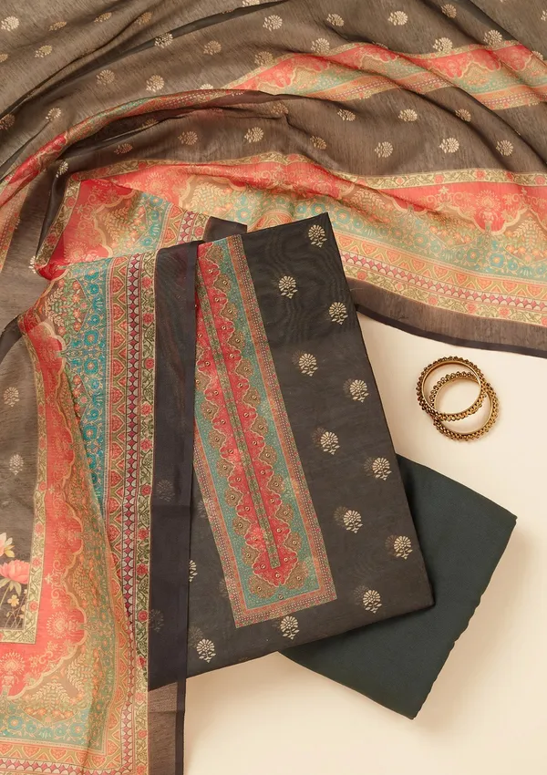 Black_Zariwork_Gold_Chanderi_Unstitched_Salwar_Suit