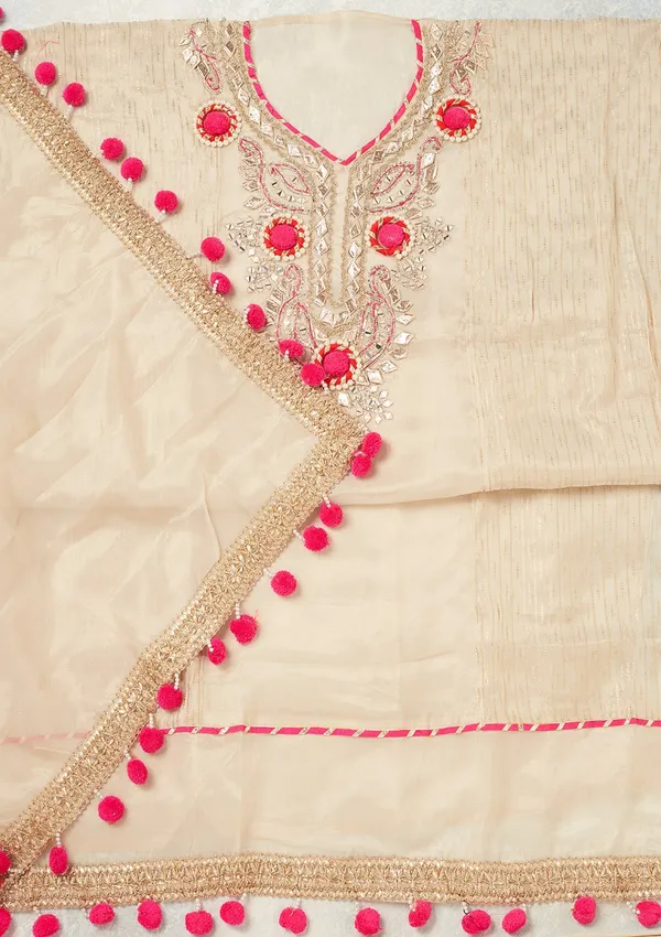 Beige_Aariwork_Crepe_Unstitched_Salwar_Suit
