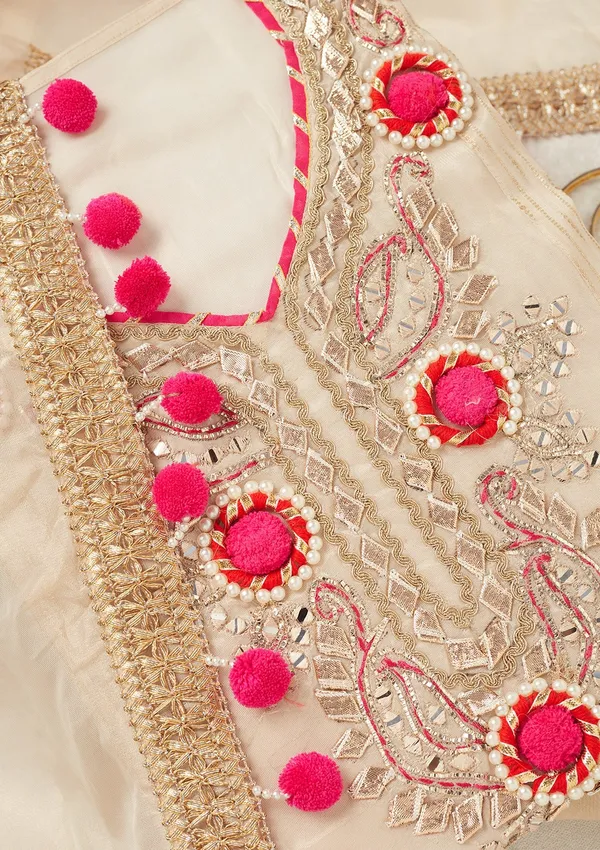Beige_Aariwork_Crepe_Unstitched_Salwar_Suit