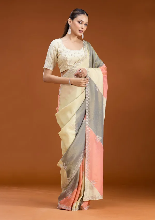 Gajari_Pink_Stonework_Silver_Tissue_Saree