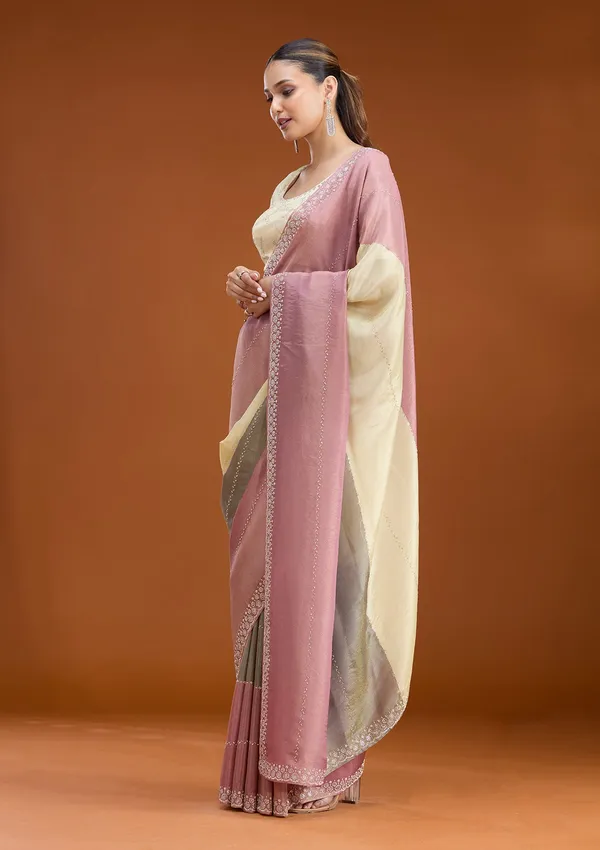 Lavender_Stonework_Silver_Tissue_Saree