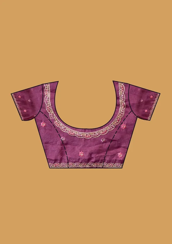 Lavender_Threadwork_Tissue_Saree