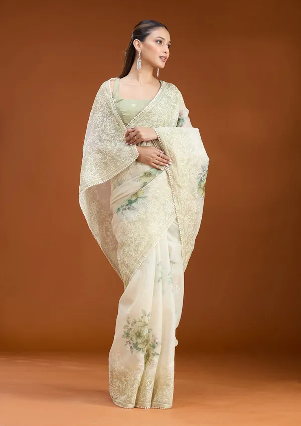 Beige_Threadwork_Chanderi_Saree
