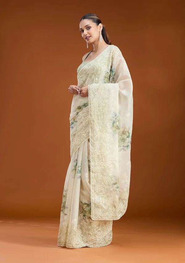 Beige_Threadwork_Chanderi_Saree