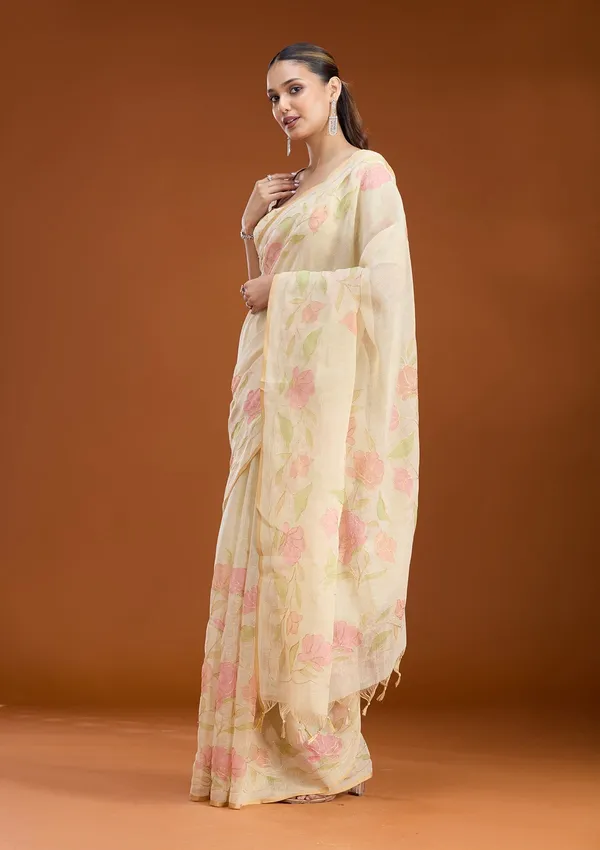 Beige_Zariwork_Gold_Chanderi_Saree