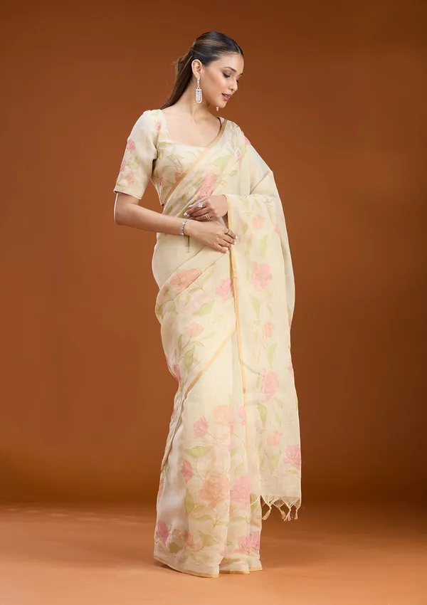 Beige_Zariwork_Gold_Chanderi_Saree