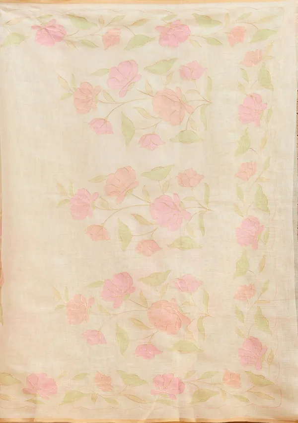 Beige_Zariwork_Gold_Chanderi_Saree