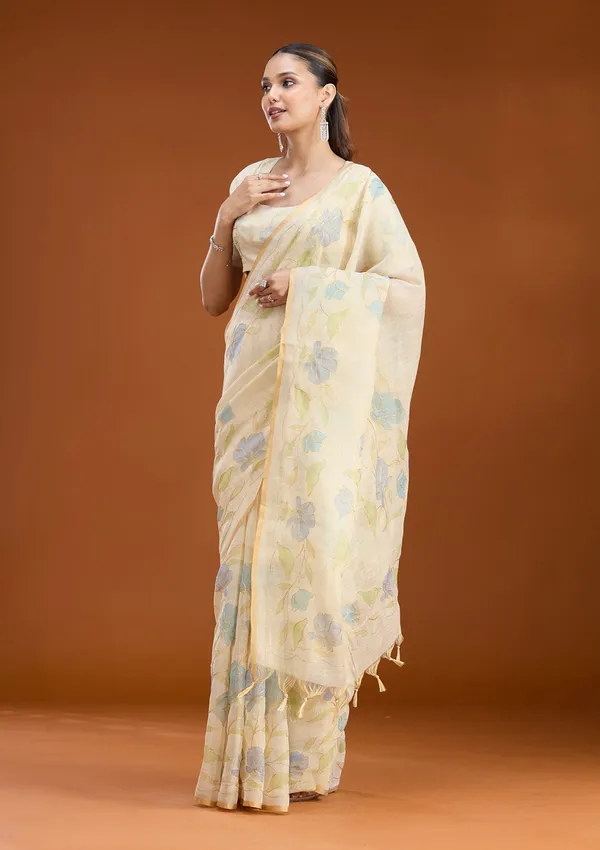 Beige_Zariwork_Gold_Chanderi_Saree